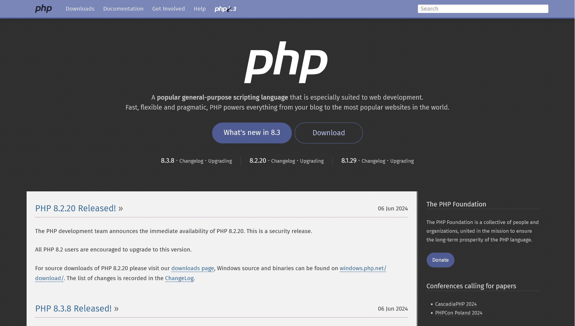 Installing PHP